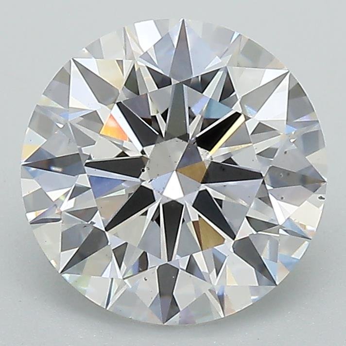 2.55ct D SI1 Rare Carat Ideal Cut Round Lab Grown Diamond