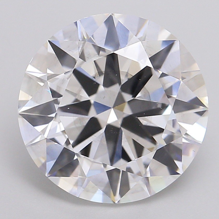 7.01ct F SI1 Excellent Cut Round Lab Grown Diamond