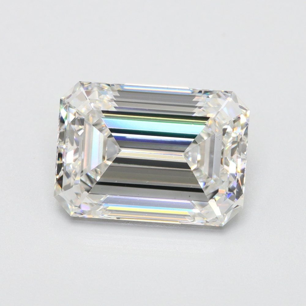 2.74ct F VS1 Rare Carat Ideal Cut Emerald Lab Grown Diamond