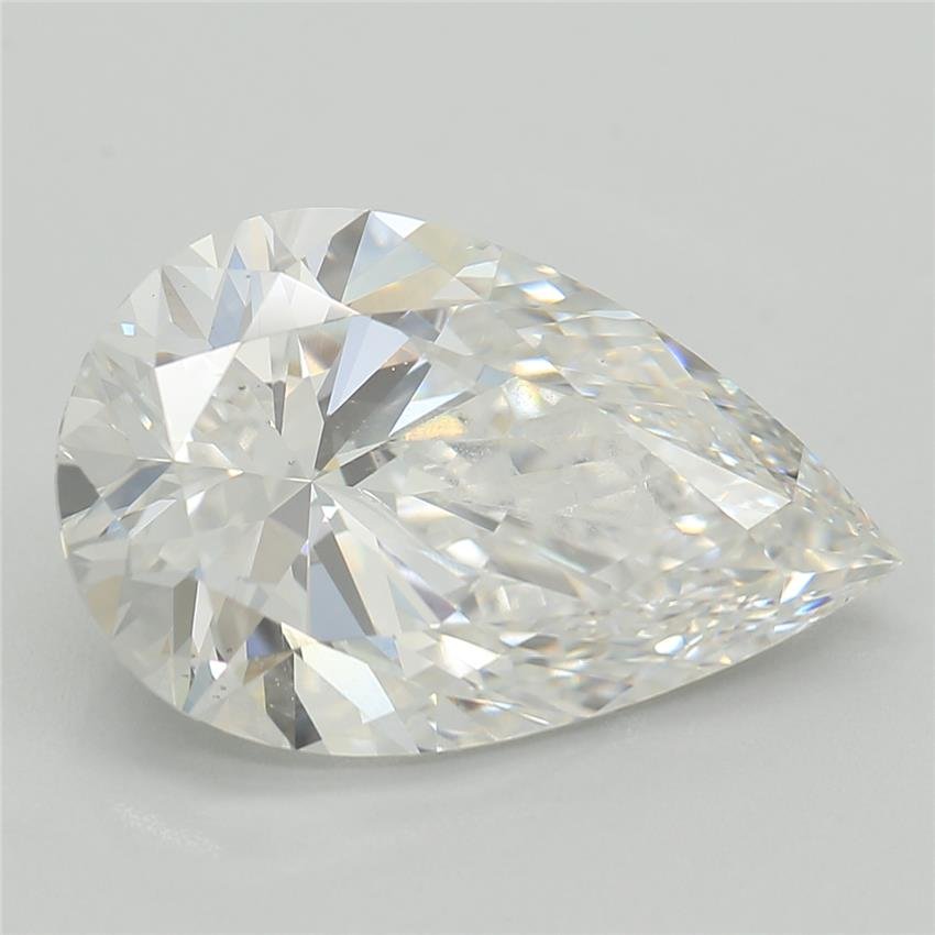 3.03ct E VS2 Rare Carat Ideal Cut Pear Lab Grown Diamond