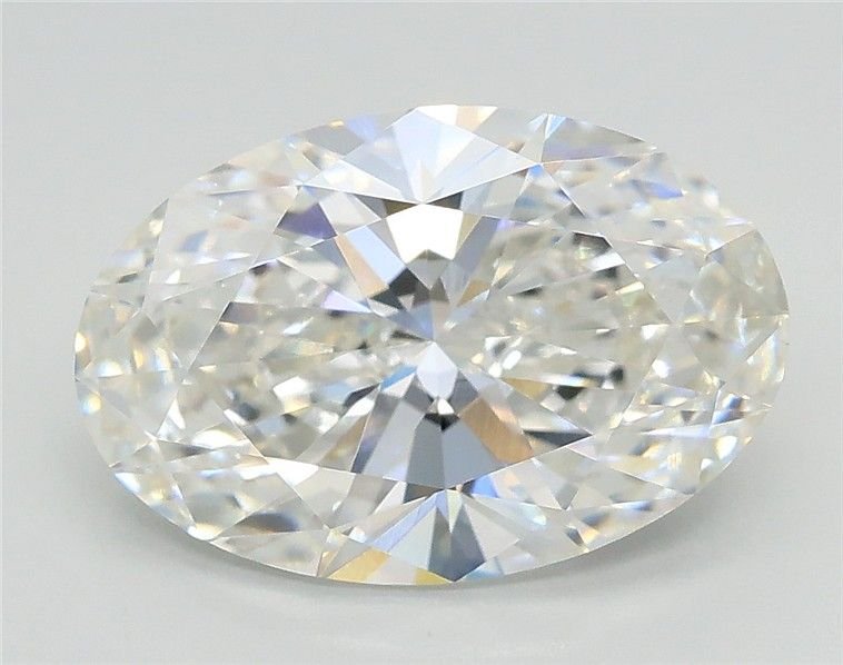 3.07ct F VVS2 Rare Carat Ideal Cut Oval Lab Grown Diamond