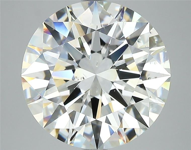 5.08ct K SI1 Rare Carat Ideal Cut Round Diamond