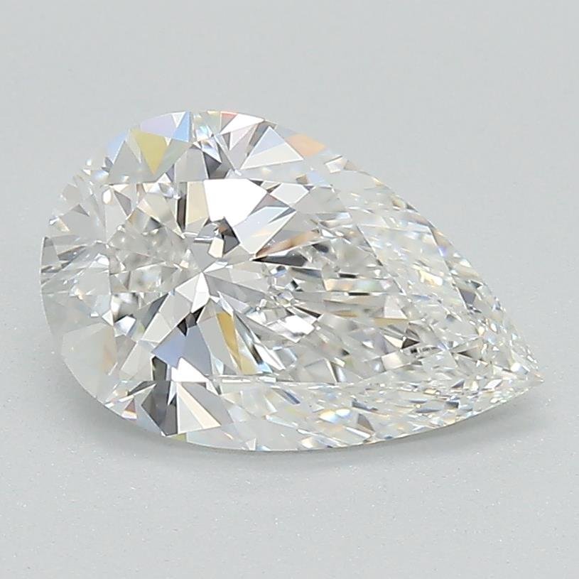 1.58ct E SI1 Rare Carat Ideal Cut Pear Lab Grown Diamond