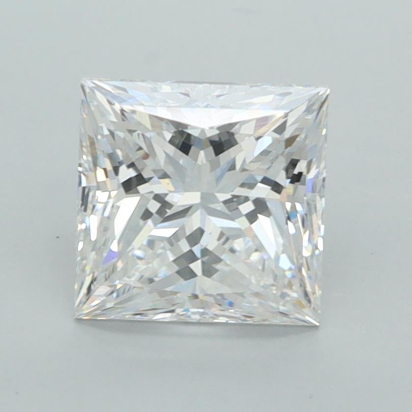 2.04ct E VVS1 Rare Carat Ideal Cut Princess Lab Grown Diamond