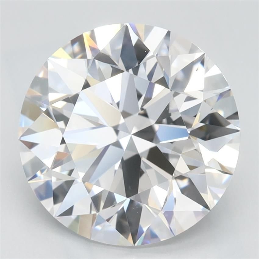3.28ct D VVS1 Rare Carat Ideal Cut Round Lab Grown Diamond