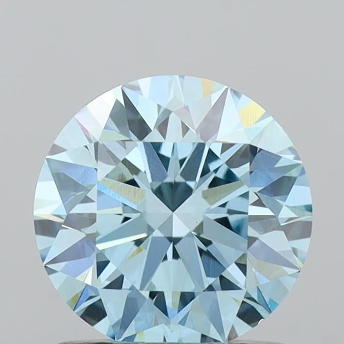 1.05 Ct. Fancy Vivid Blue Round Lab Diamond