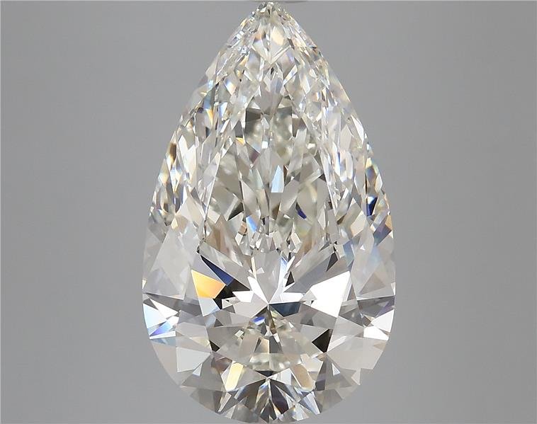 6.58ct H VVS2 Rare Carat Ideal Cut Pear Lab Grown Diamond