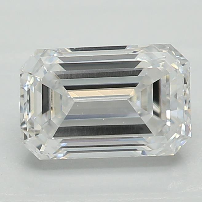 0.68ct D VVS2 Very Good Cut Emerald Lab Grown Diamond