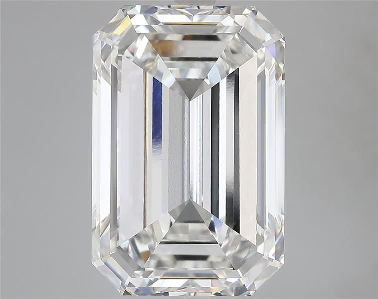 15.36ct F VVS2 Very Good Cut Emerald Lab Grown Diamond