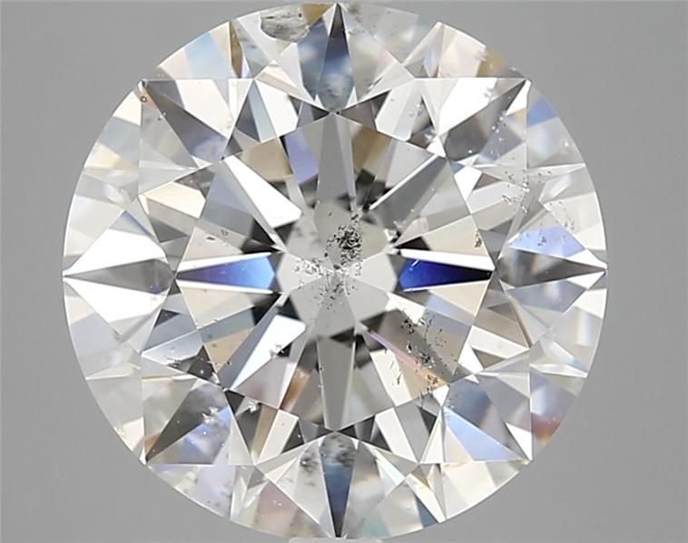 6.02ct G SI2 Rare Carat Ideal Cut Round Diamond