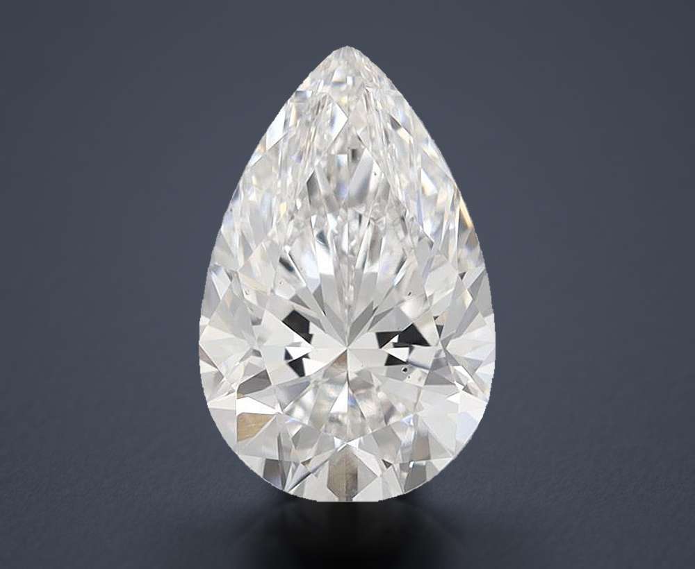 2.00 Carat Pear Lab Diamond