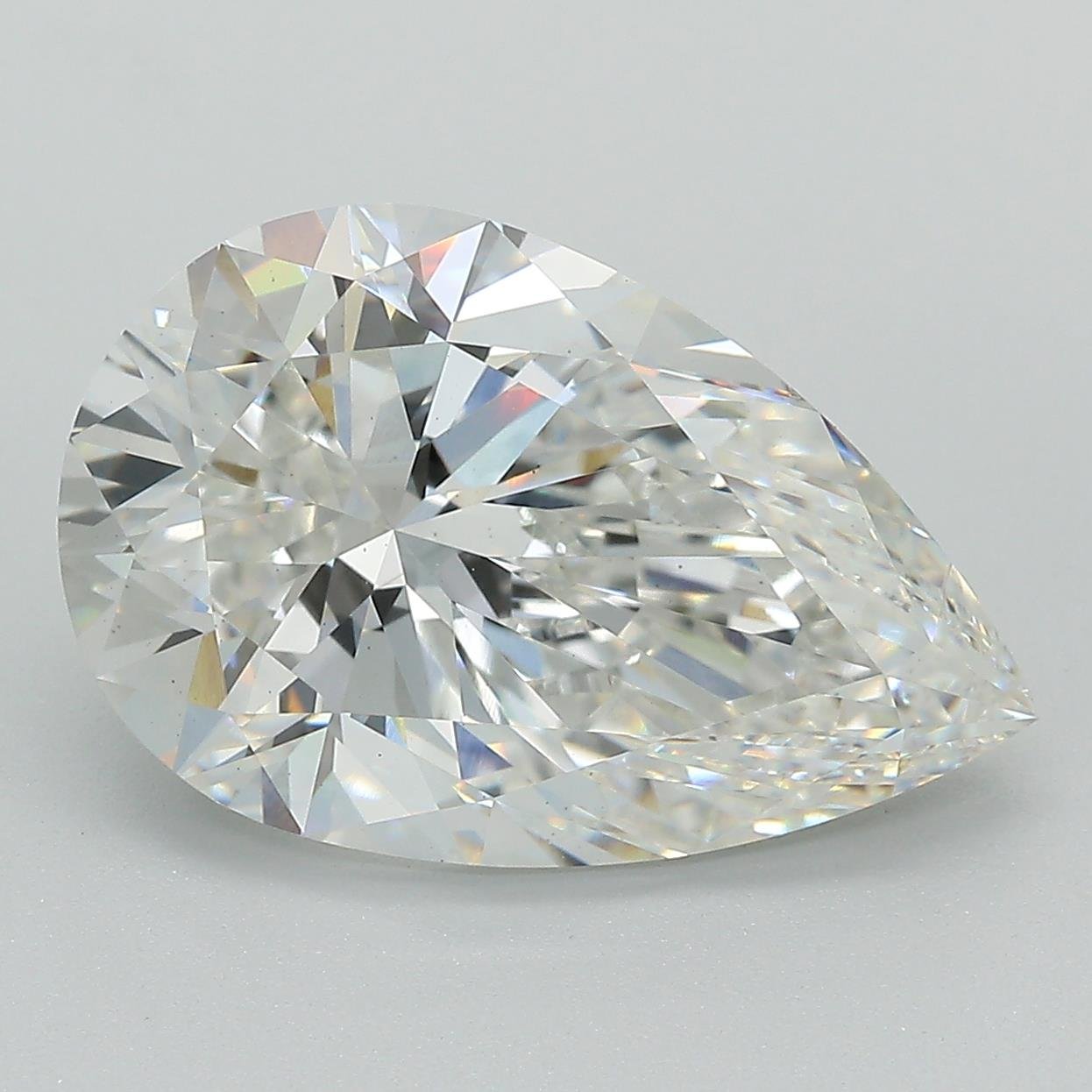 6.00ct F VS1 Rare Carat Ideal Cut Pear Lab Grown Diamond