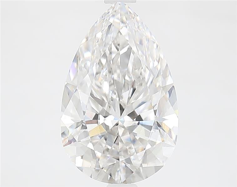 2.76ct F SI1 Rare Carat Ideal Cut Pear Lab Grown Diamond