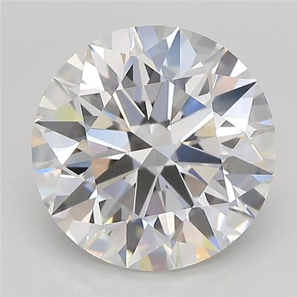 3.09ct D VS1 Rare Carat Ideal Cut Round Lab Grown Diamond