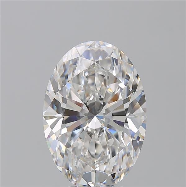 6.23ct F IF Rare Carat Ideal Cut Oval Diamond