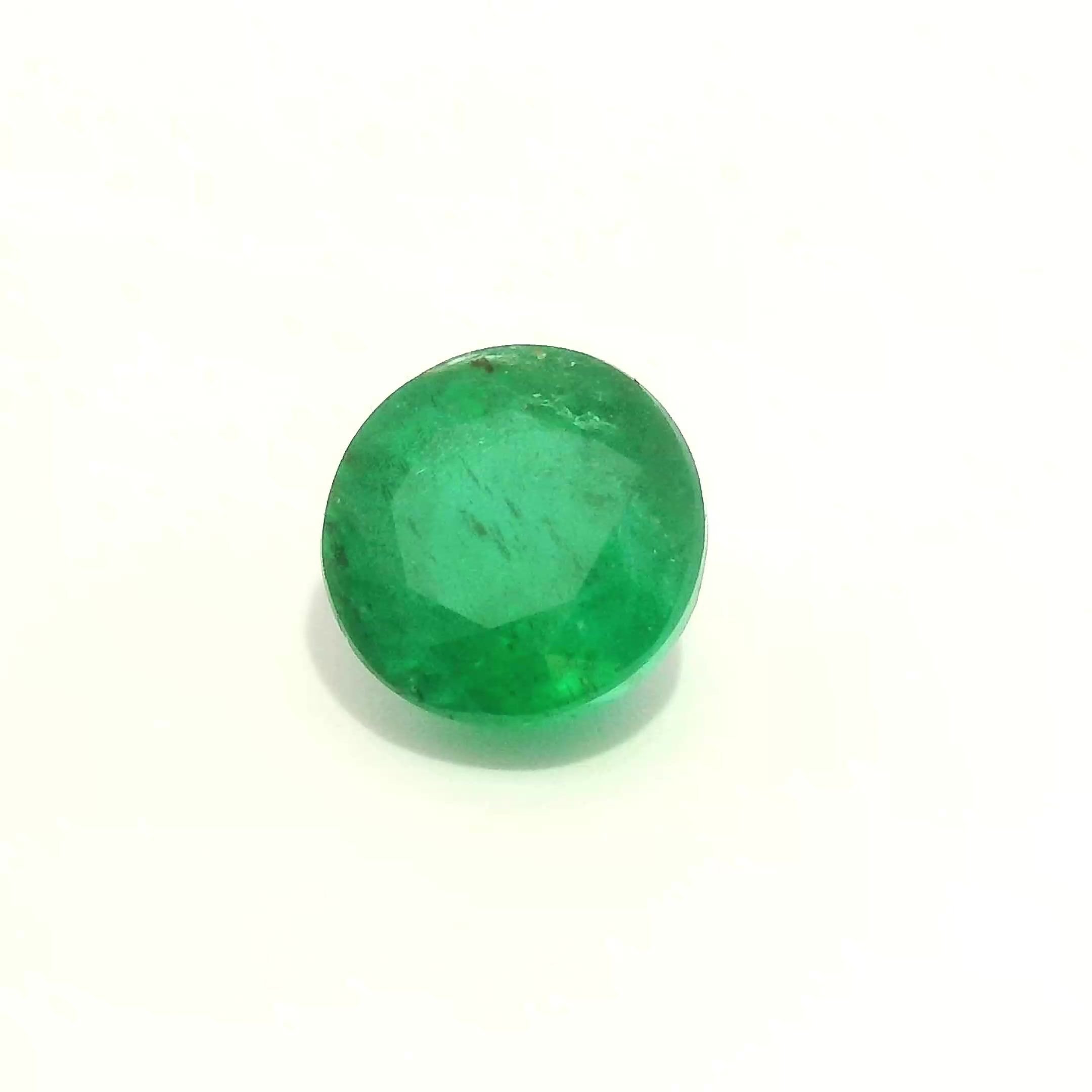 1.18 Carat Green Round Emerald