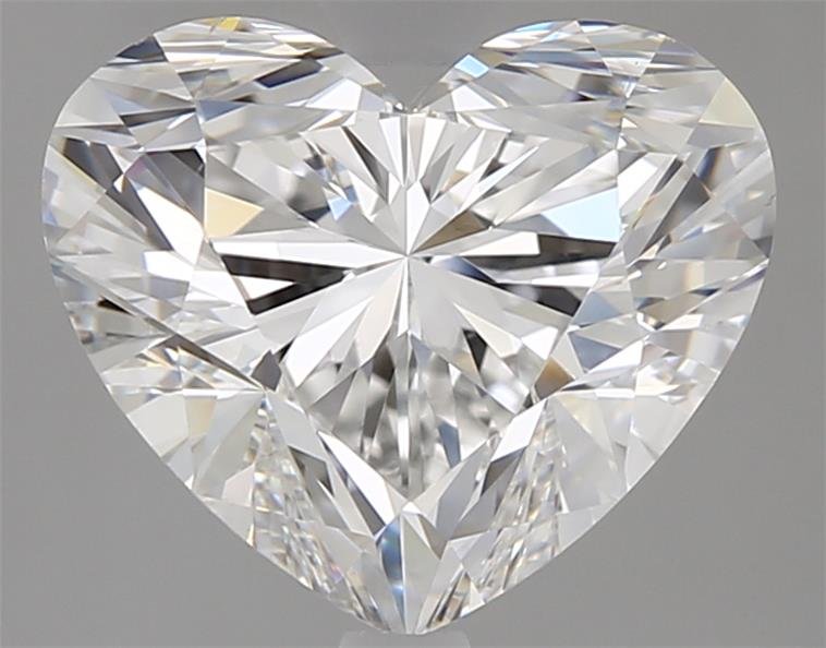 3.07ct E SI1 Rare Carat Ideal Cut Heart Diamond