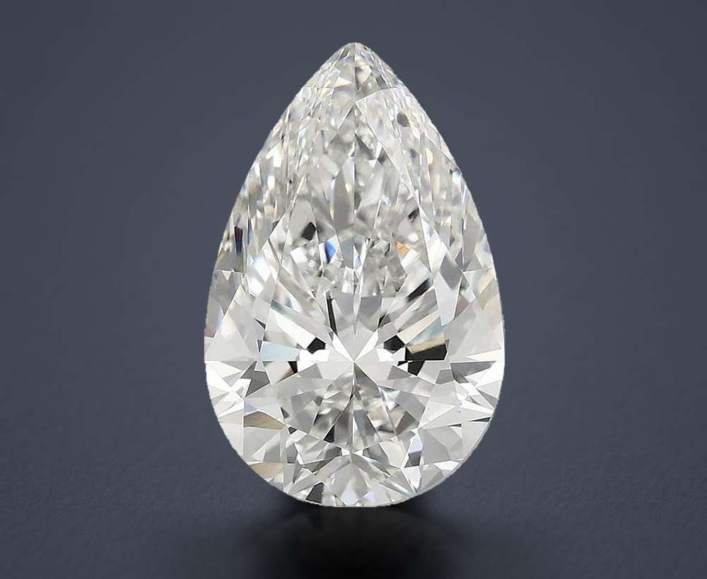 5.00 Carat Pear Lab Diamond