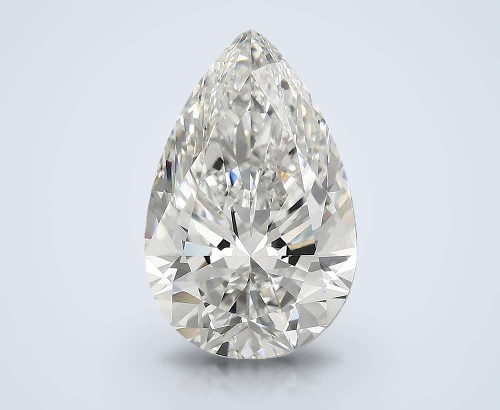 5.00 Carat Pear Lab Diamond