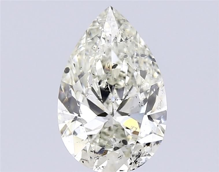 3.01ct I SI2 Rare Carat Ideal Cut Pear Diamond