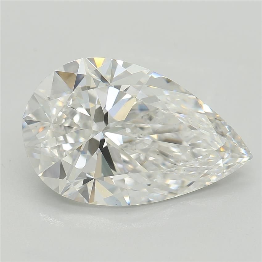 2.85ct E VS1 Rare Carat Ideal Cut Pear Lab Grown Diamond