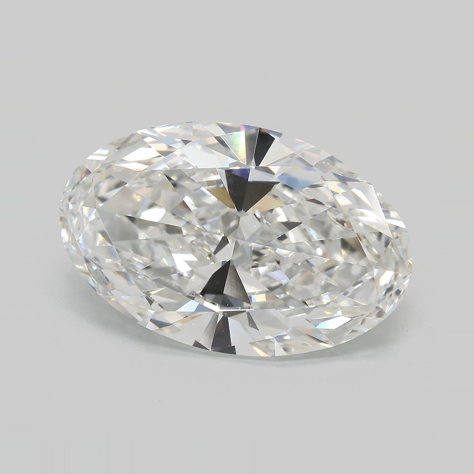 16.58ct F VVS2 Very Good Cut Oval Lab Grown Diamond