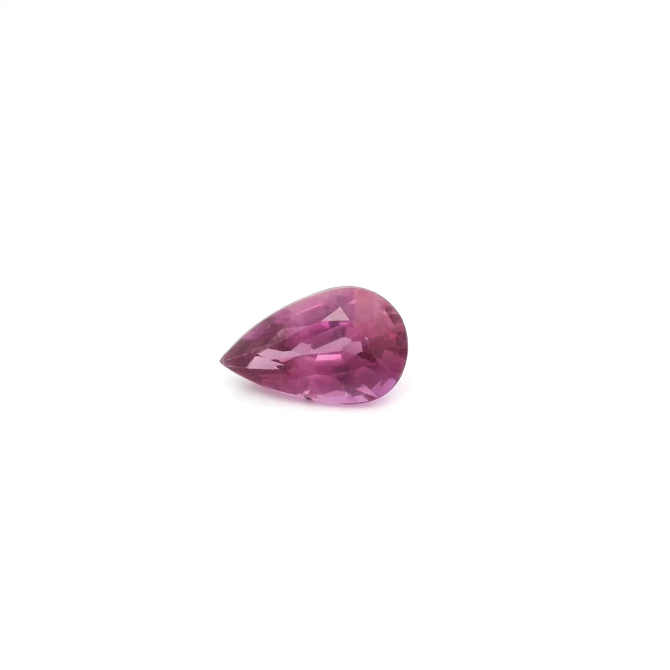 0.76 Carat Pink Pear Sapphire