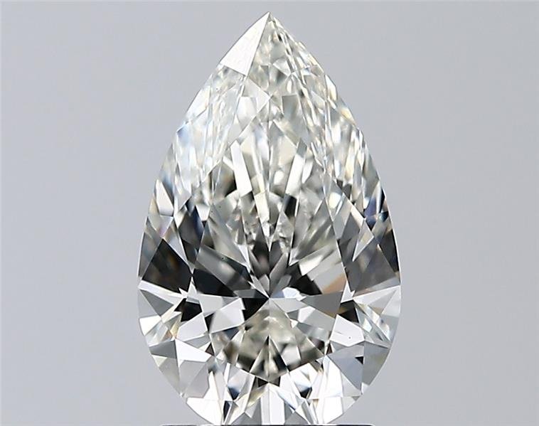 2.10ct H VS1 Rare Carat Ideal Cut Pear Lab Grown Diamond