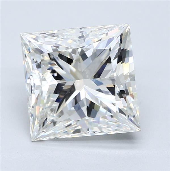 5.05ct H VS2 Rare Carat Ideal Cut Princess Diamond