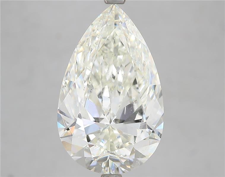 6.02ct K SI2 Rare Carat Ideal Cut Pear Diamond