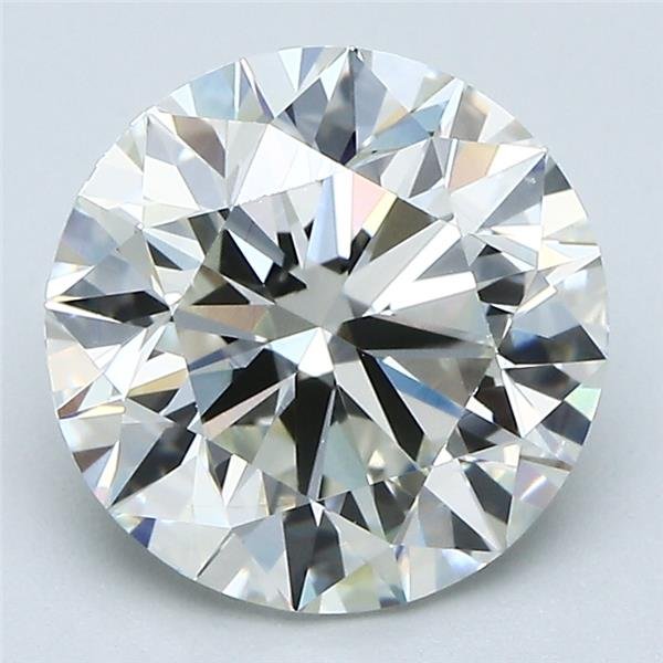 3.01ct J VS1 Very Good Cut Round Diamond