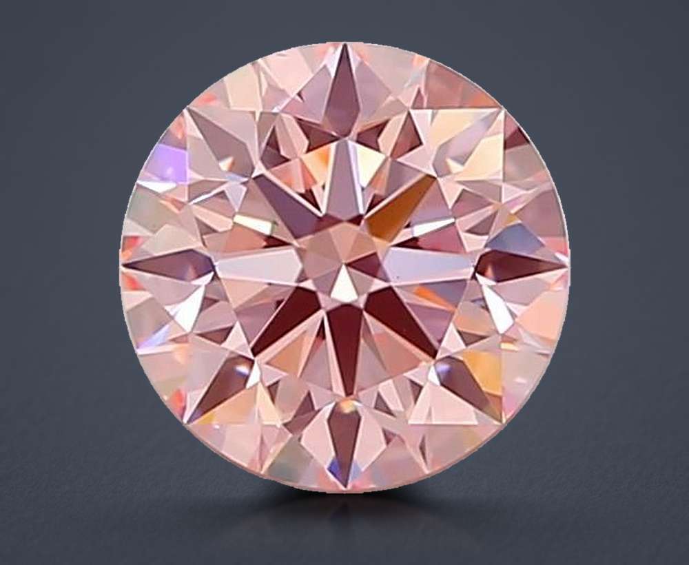 1.50 Ct. Fancy Intense Pink Round Lab Diamond