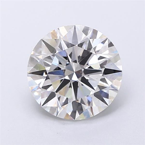 2.02ct F VS2 Rare Carat Ideal Cut Round Lab Grown Diamond