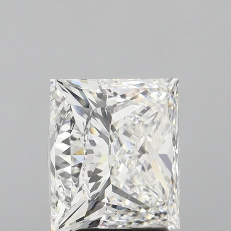 3.56ct F VVS2 Rare Carat Ideal Cut Princess Lab Grown Diamond