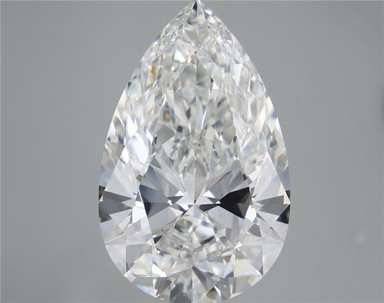 10.08ct F VVS2 Rare Carat Ideal Cut Pear Lab Grown Diamond