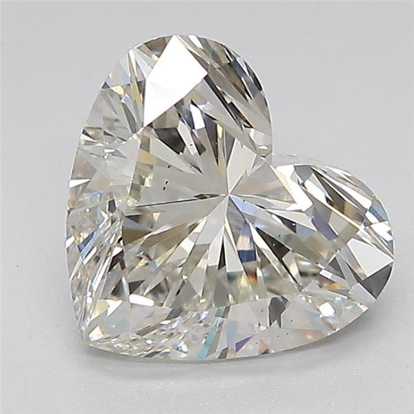 2.55ct H VS2 Very Good Cut Heart Lab Grown Diamond