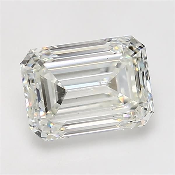2.50ct H SI2 Excellent Cut Emerald Diamond