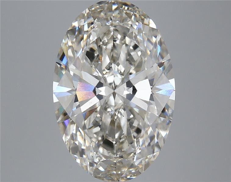 6.07ct I VS2 Rare Carat Ideal Cut Oval Lab Grown Diamond