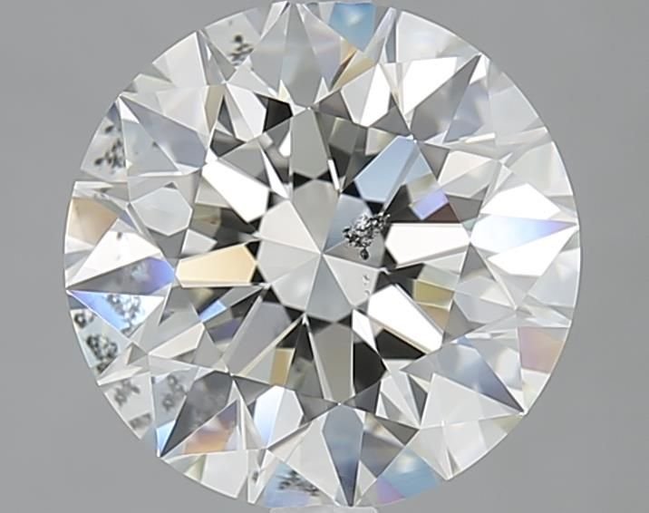 3.09ct J SI2 Rare Carat Ideal Cut Round Diamond