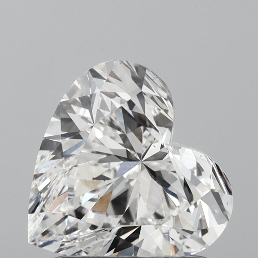 1.23ct F VS2 Rare Carat Ideal Cut Heart Lab Grown Diamond