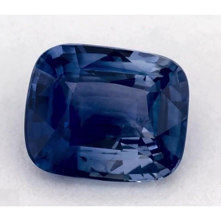 2.08 Carat Blue Cushion Sapphire