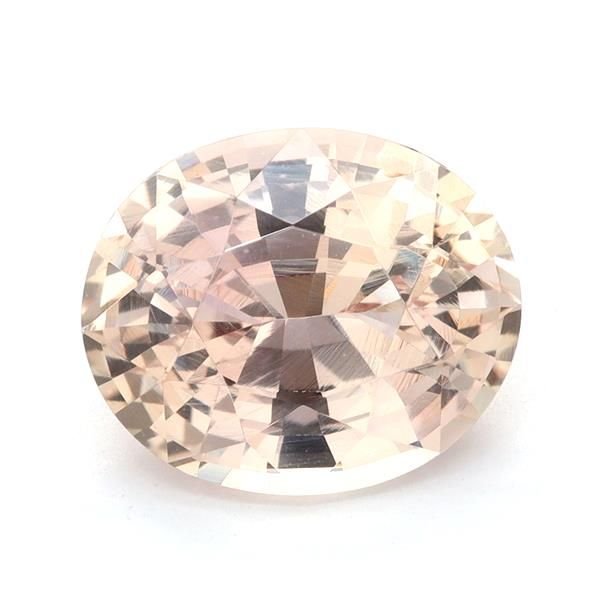 3.44 Carat Orange Oval Sapphire