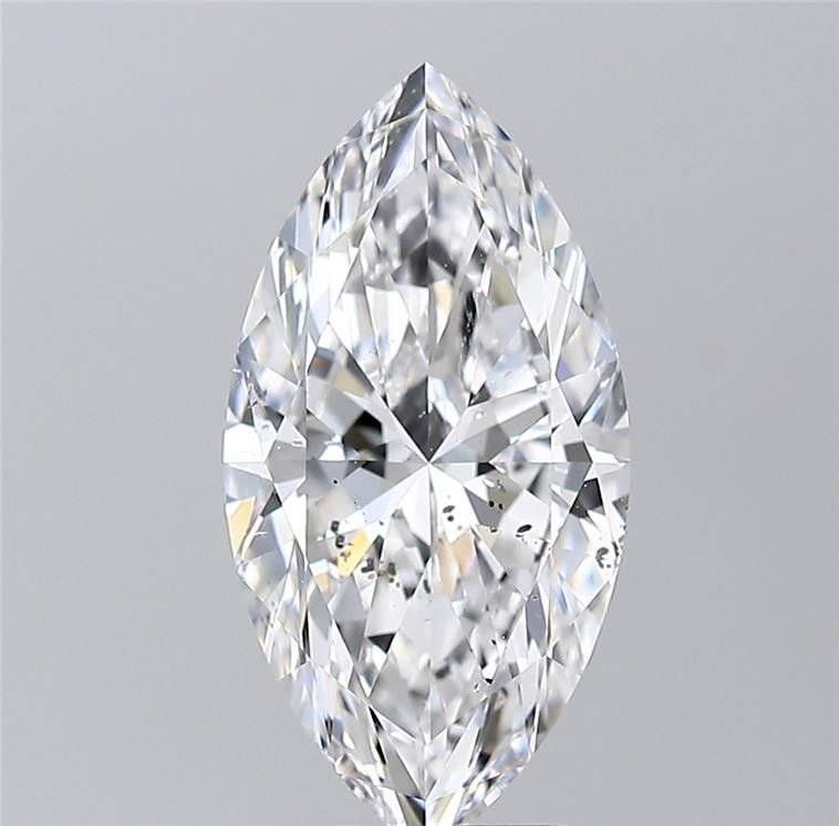 3.01ct E SI2 Rare Carat Ideal Cut Marquise Diamond