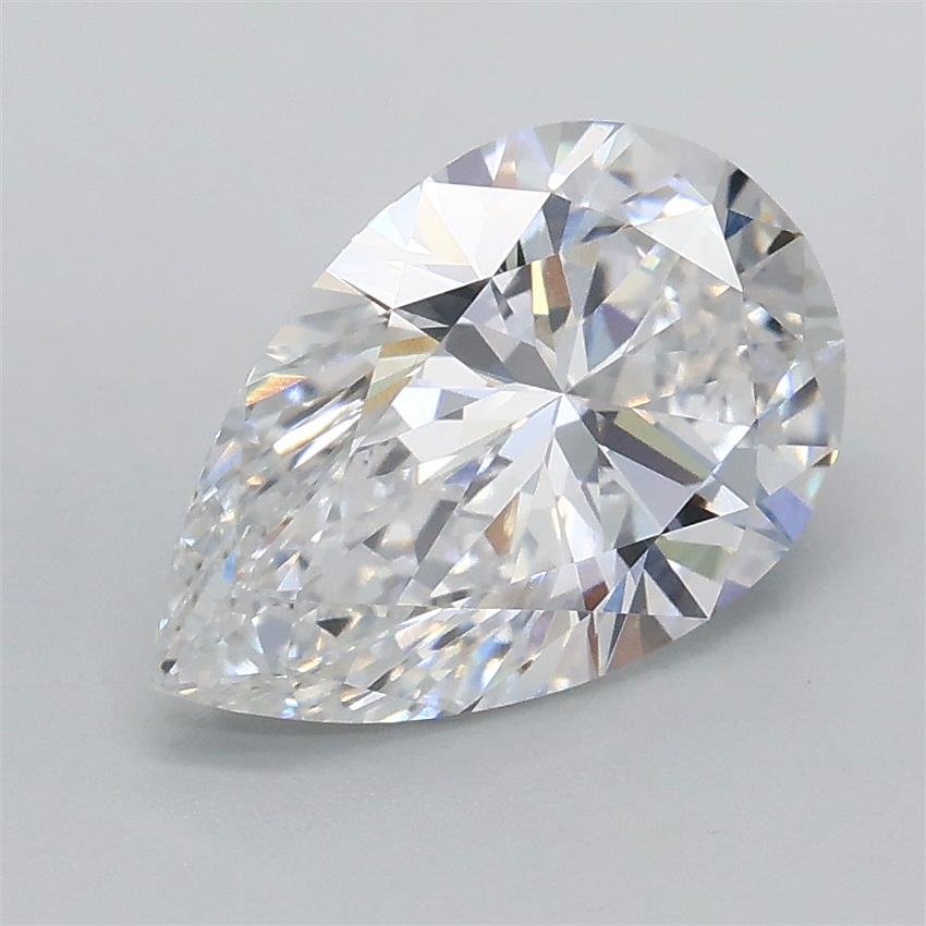 1.58ct E VS1 Rare Carat Ideal Cut Pear Lab Grown Diamond