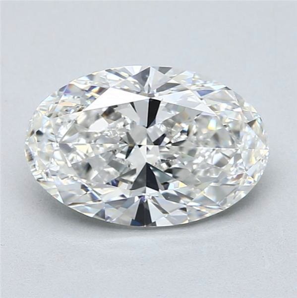 2.60ct F IF Rare Carat Ideal Cut Oval Diamond
