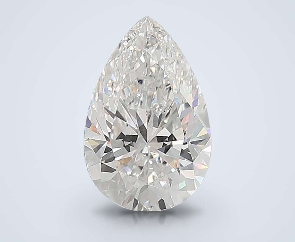 7.08 Carat Pear Lab Diamond