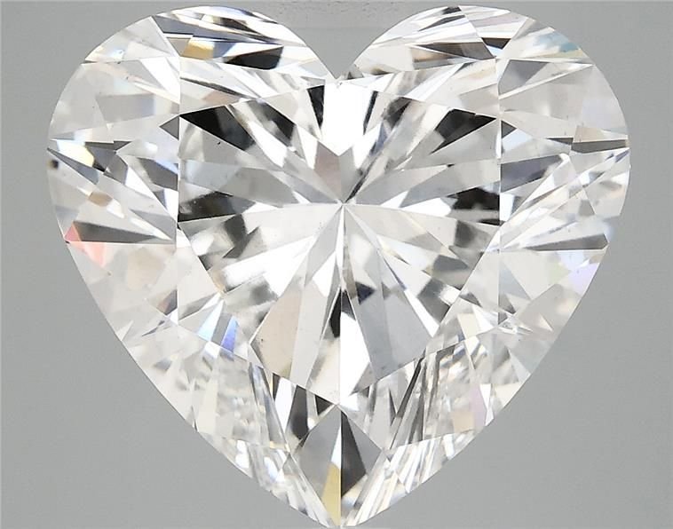 7.06ct F VS1 Rare Carat Ideal Cut Heart Lab Grown Diamond