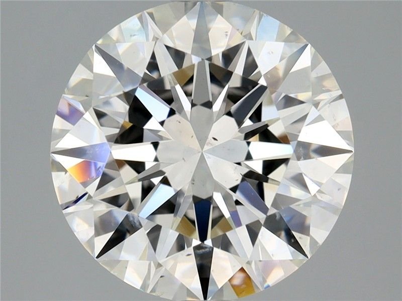 3.01ct G SI2 Rare Carat Ideal Cut Round Diamond