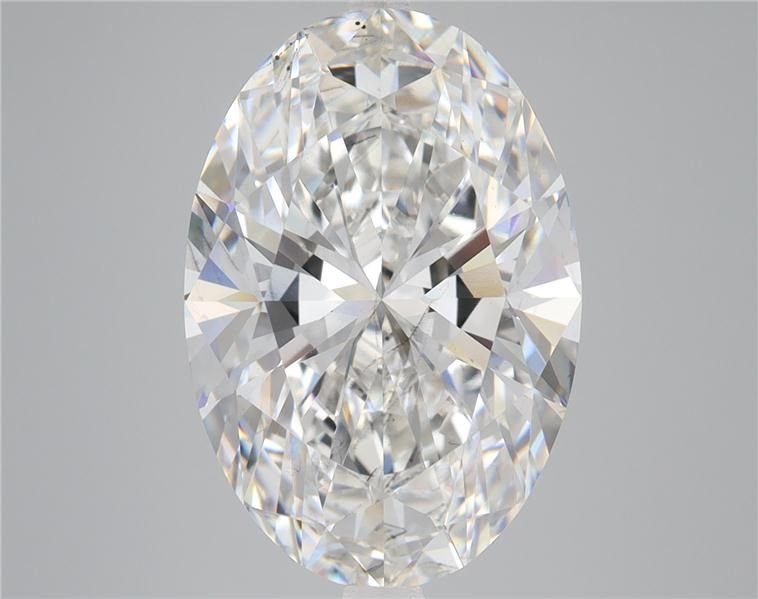 7.36ct F SI1 Rare Carat Ideal Cut Oval Lab Grown Diamond