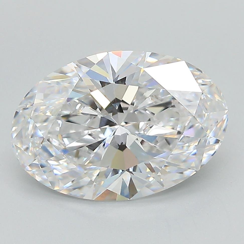 3.26ct D VVS2 Rare Carat Ideal Cut Oval Lab Grown Diamond
